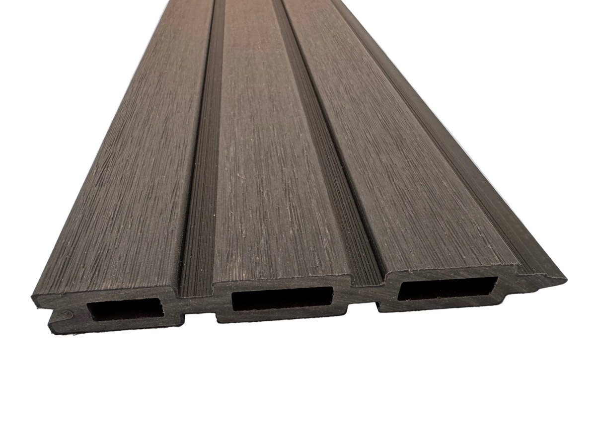 BUY Composite Fence Board with Rain Texture, Black, 163x20 mm(155 mm finish), Double-Sided | GREEN FINGER IRELAND