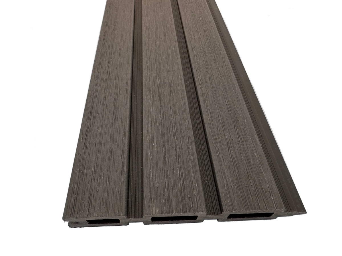 BUY Composite Fence Board with Rain Texture, Black, 163x20 mm(155 mm finish), Double-Sided | GREEN FINGER IRELAND