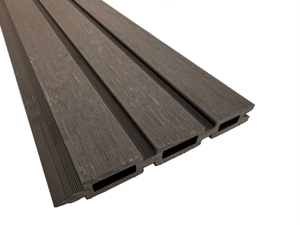 BUY Composite Fence Board with Rain Texture, Black, 163x20 mm(155 mm finish), Double-Sided | GREEN FINGER IRELAND