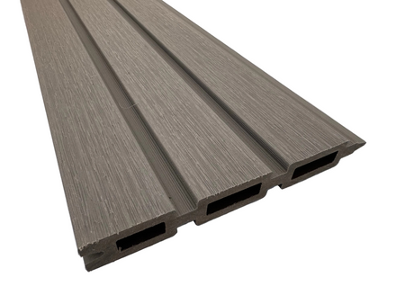 BUY Composite Fence Board with Rain Texture, Light Grey, 163x20 mm(155 mm finish), Double-Sided | GREEN FINGER IRELAND