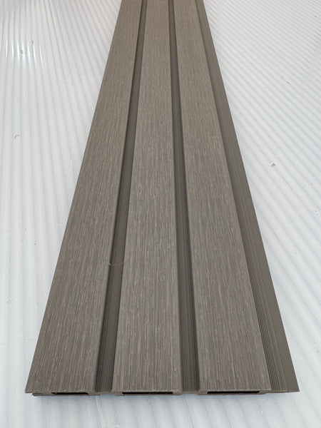 BUY Composite Fence Board with Rain Texture, Light Grey, 163x20 mm(155 mm finish), Double-Sided | GREEN FINGER IRELAND