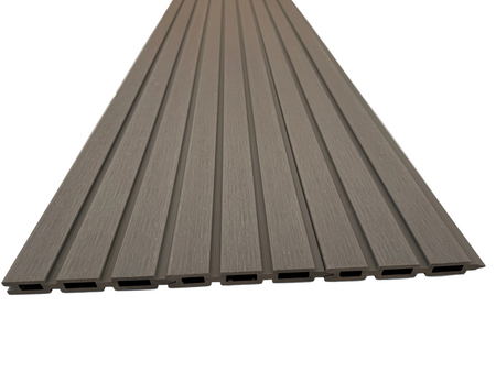 BUY Composite Fence Board with Rain Texture, Light Grey, 163x20 mm(155 mm finish), Double-Sided | GREEN FINGER IRELAND