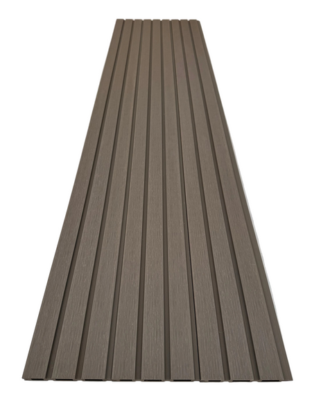 BUY Composite Fence Board with Rain Texture, Light Grey, 163x20 mm(155 mm finish), Double-Sided | GREEN FINGER IRELAND