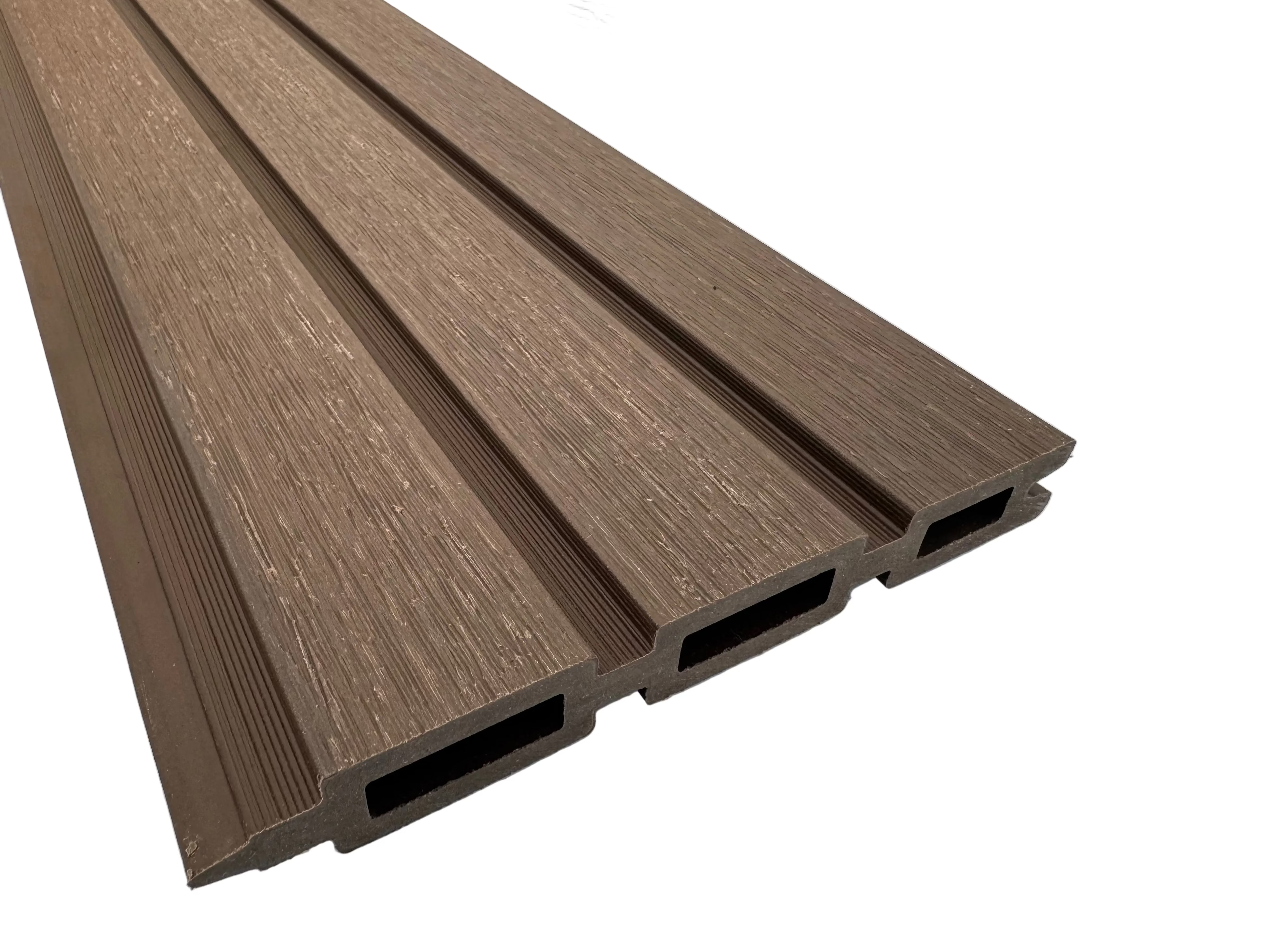 BUY Composite Fence Board with Rain Texture, Walnut, 163x20 mm(155 mm finish), Double-Sided | GREEN FINGER IRELAND