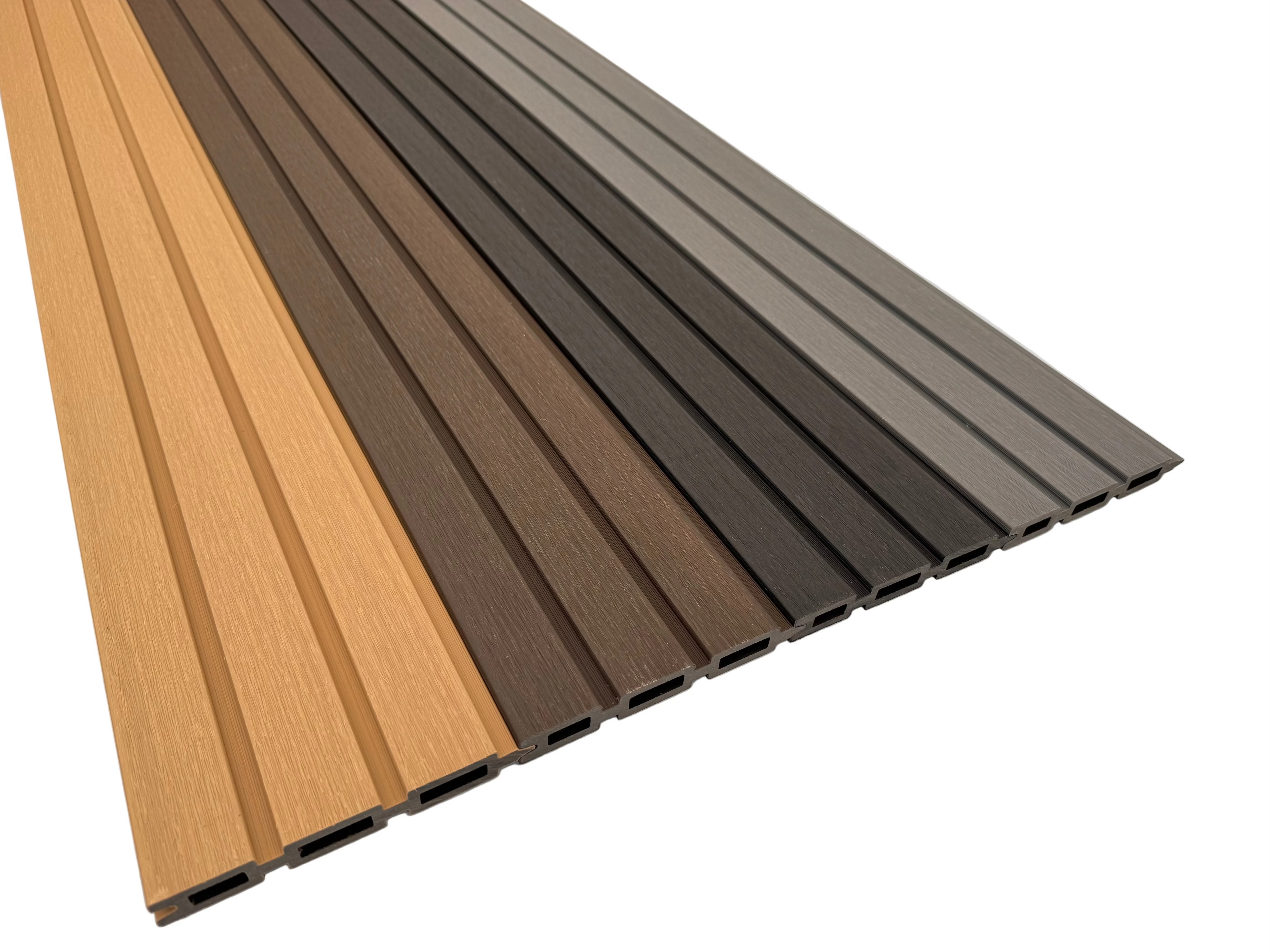 BUY Composite Fence Board with Rain Texture, Walnut, 163x20 mm(155 mm finish), Double-Sided | GREEN FINGER IRELAND