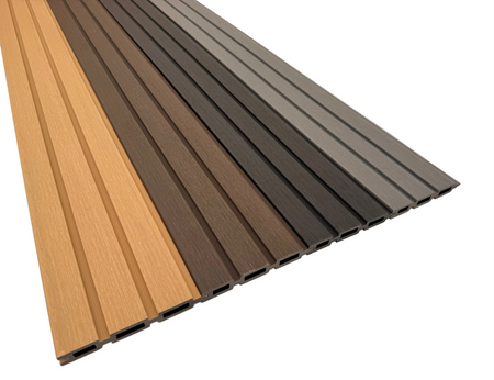 BUY Composite Fence Board with Rain Texture, Light Grey, 163x20 mm(155 mm finish), Double-Sided | GREEN FINGER IRELAND