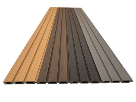 BUY Composite Fence Board with Rain Texture, Walnut, 163x20 mm(155 mm finish), Double-Sided | GREEN FINGER IRELAND