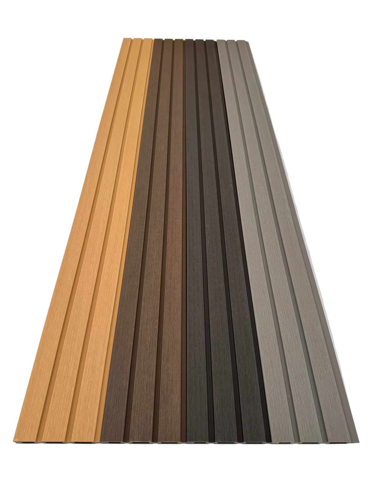 BUY Composite Fence Board with Rain Texture, Walnut, 163x20 mm(155 mm finish), Double-Sided | GREEN FINGER IRELAND