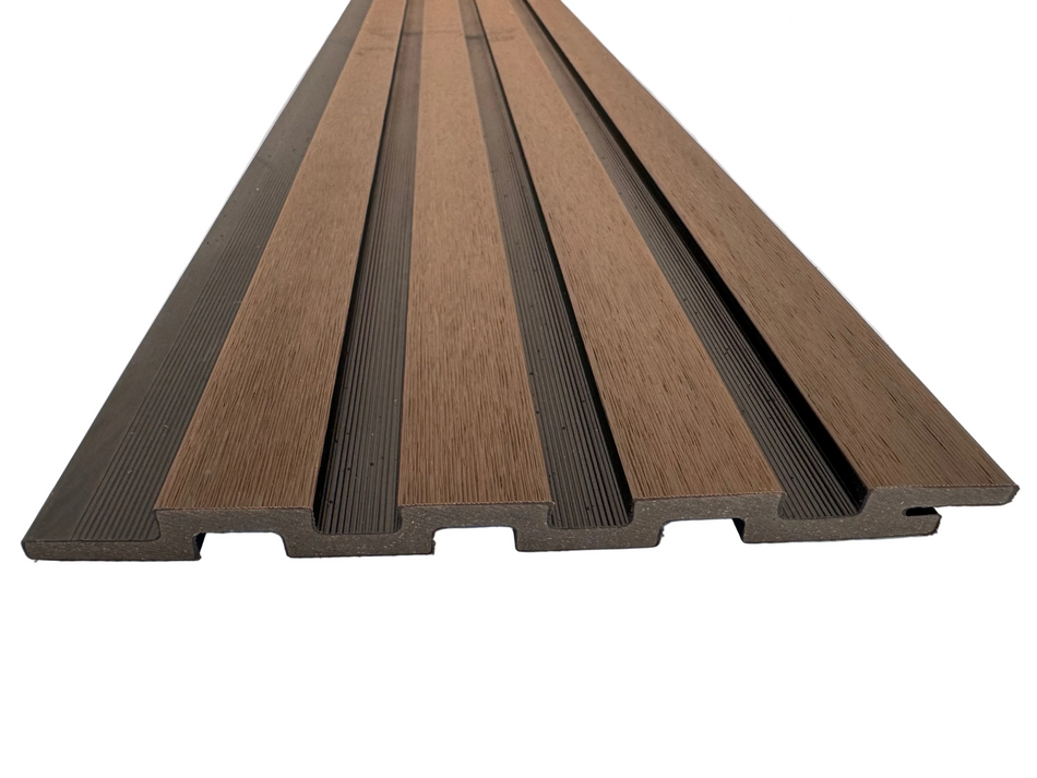 BUY Composite Cladding with Rain Texture, T&G, 176x13 mm(165 mm finish), 3000 mm, Walnut | GREEN FINGER IRELAND