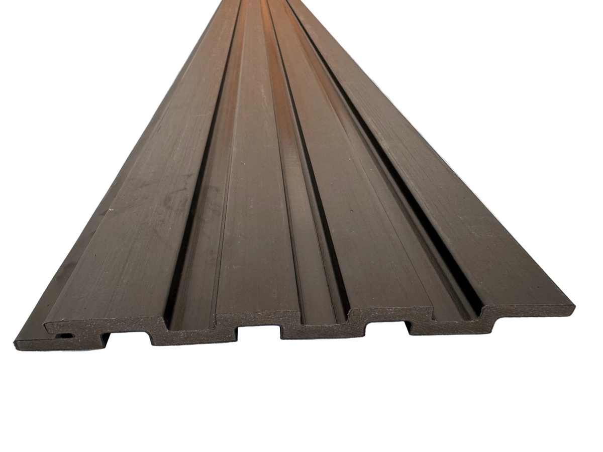 BUY Composite Cladding with Rain Texture, T&G, 176x13 mm(165 mm finish), 3000 mm, Walnut | GREEN FINGER IRELAND