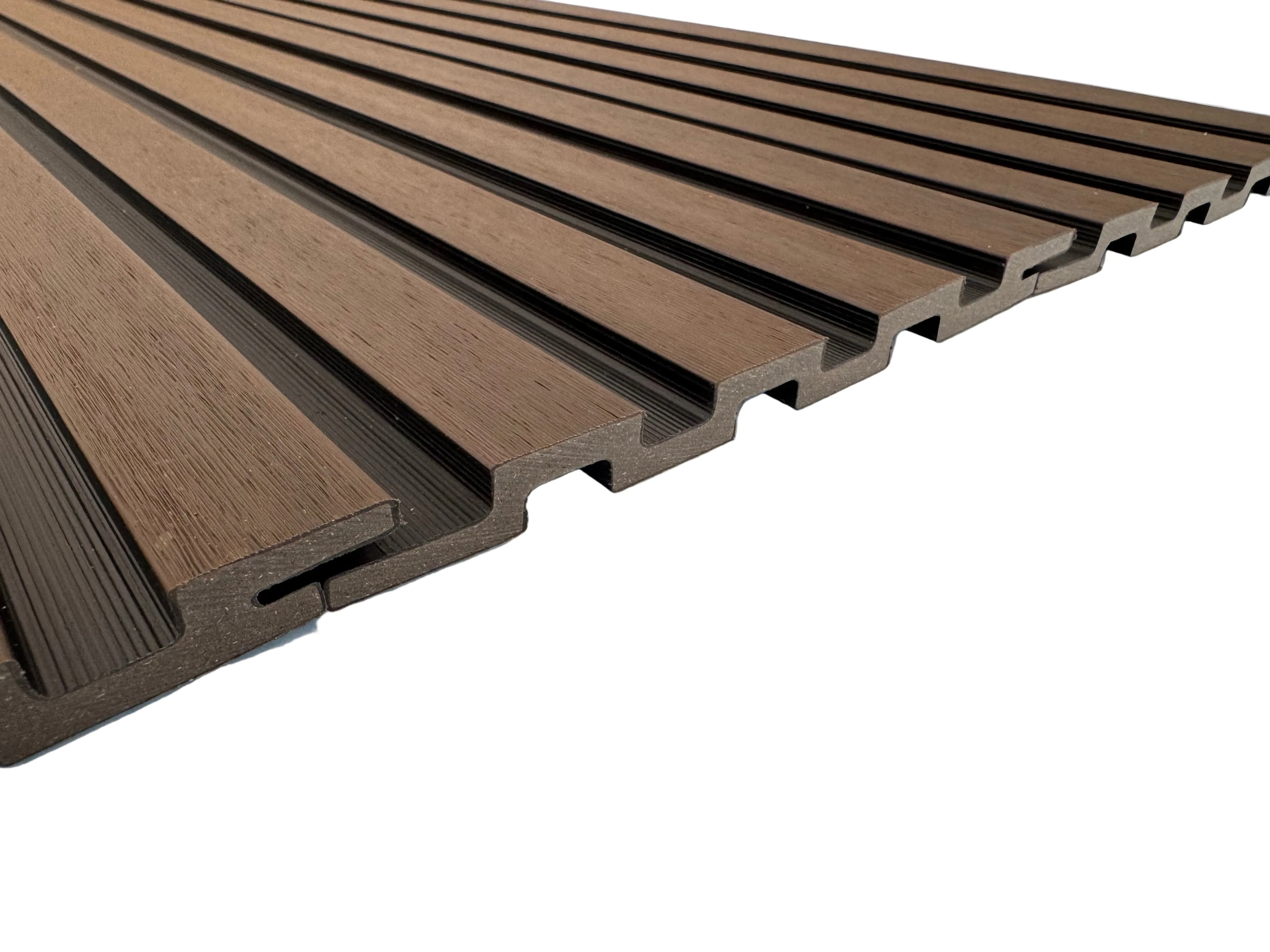 BUY Composite Cladding with Rain Texture, T&G, 176x13 mm(165 mm finish), 3000 mm, Walnut | GREEN FINGER IRELAND