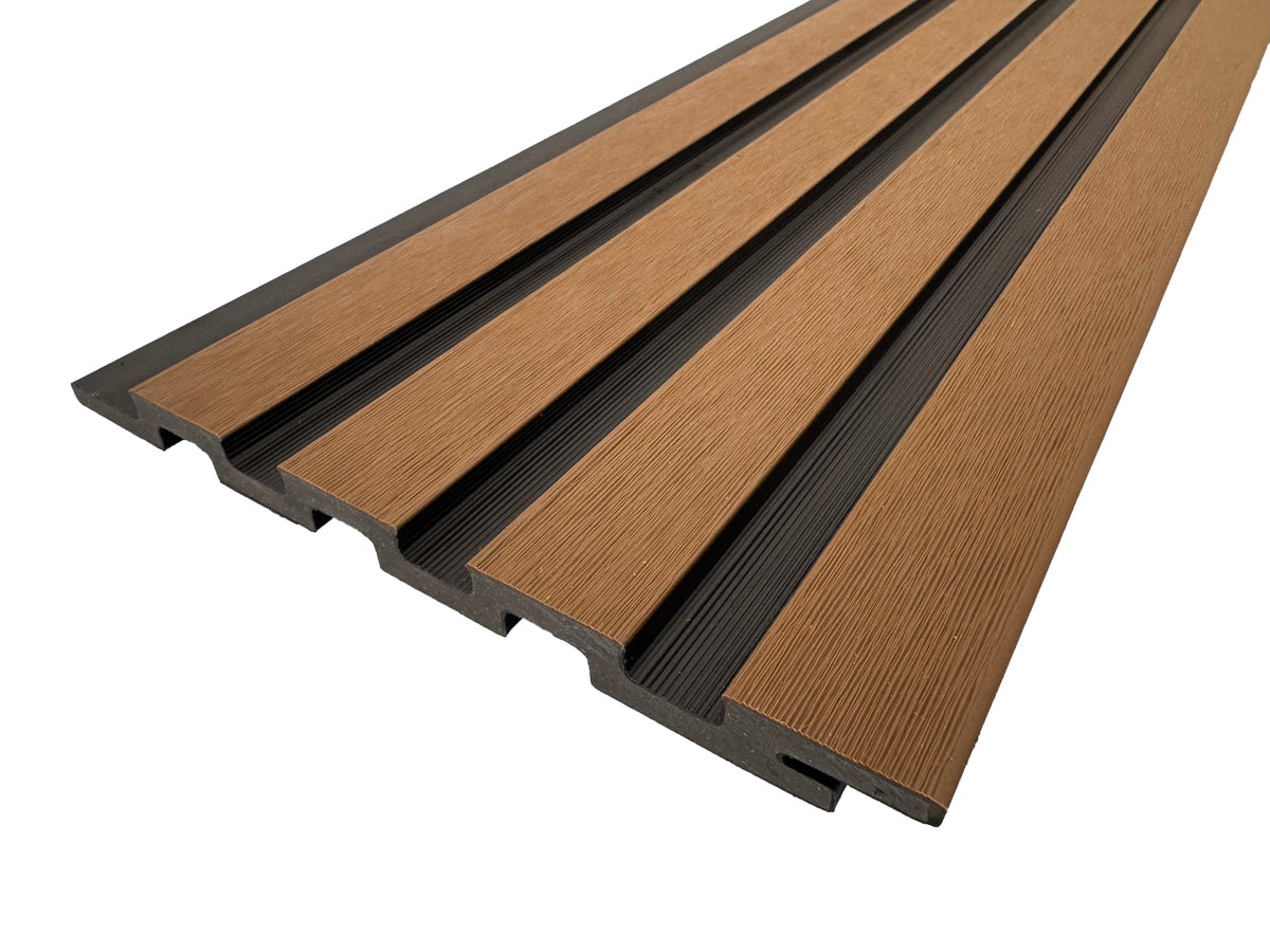 BUY Composite Cladding with Rain Texture, T&G, 176x13 mm(165 mm finish), 3000 mm, Golden Teak | GREEN FINGER IRELAND