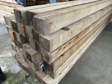 BUY 150x150 mm, 4.8 m Rough Treated Timber (6"x6", 15.75 ft) | GREEN FINGER IRELAND | For Sale