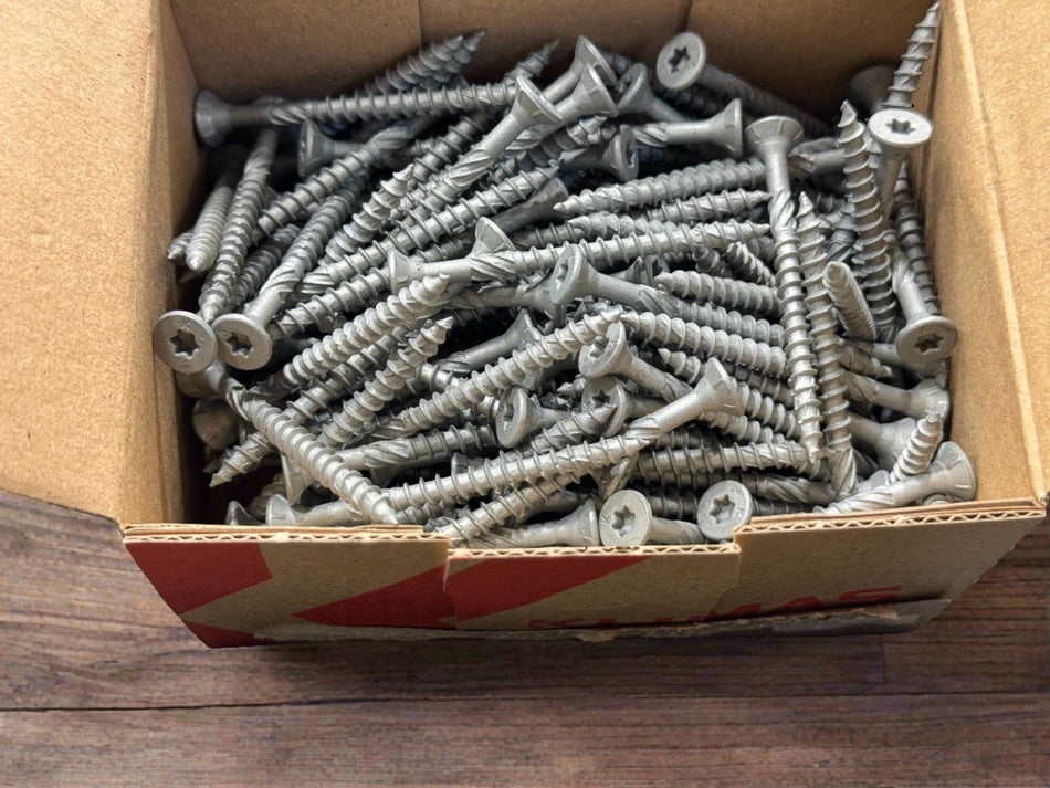 BUY 5x60 mm, Outdoor Wood Screws, Box of 200 pcs, Double Countersunk TX, C2 | GREEN FINGER IRELAND