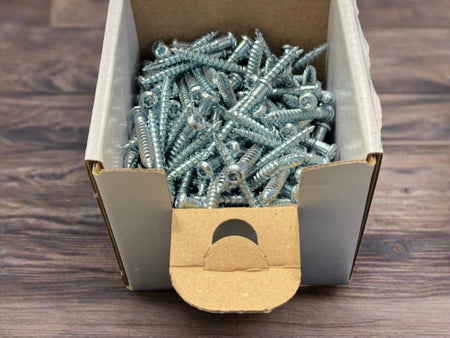 BUY 5x40 mm, Outdoor Angle Bracket Wood Screws, Box of 250 pcs, TX, Galvanized C2 | GREEN FINGER IRELAND