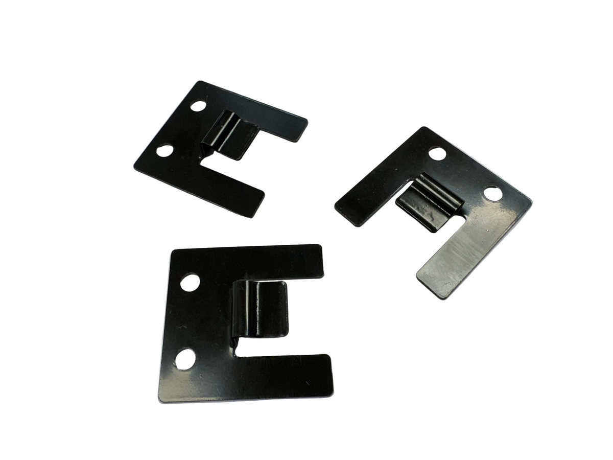 BUY Stainless Steel Clips for 219x26 mm Composite Cladding, Set of 100 pcs, Black | GREEN FINGER IRELAND