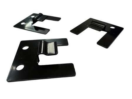 BUY Stainless Steel Clips for 219x26 mm Composite Cladding, Set of 100 pcs, Black | GREEN FINGER IRELAND