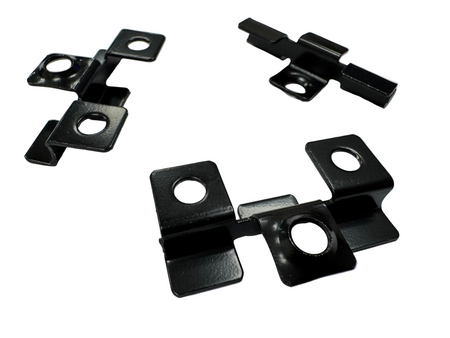 BUY Stainless Steel Clips for 176x13 mm Composite Cladding, Set of 100 pcs, Black | GREEN FINGER IRELAND