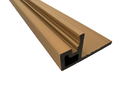 BUY F Trim for 219x26 mm Composite Cladding, 76x38 mm, 3000 mm, Beige | GREEN FINGER IRELAND