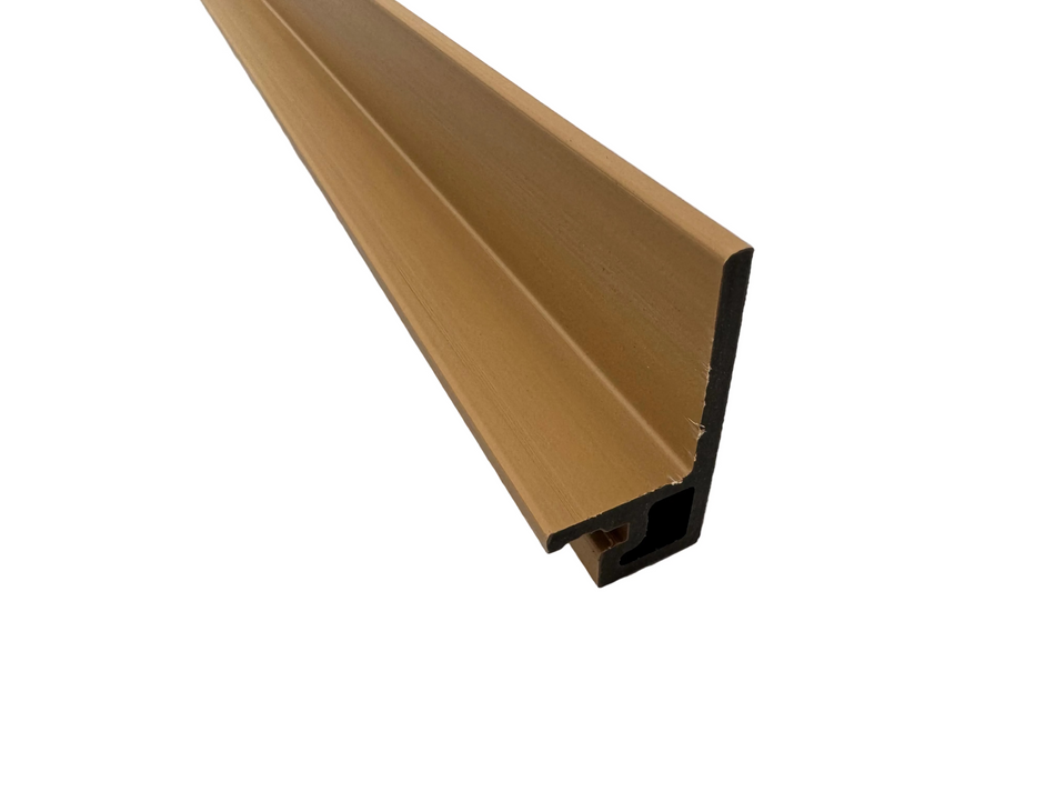 BUY F Trim for 219x26 mm Composite Cladding, 76x38 mm, 3000 mm, Beige | GREEN FINGER IRELAND