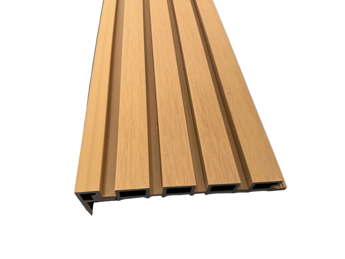 BUY F Trim for 219x26 mm Composite Cladding, 76x38 mm, 3000 mm, Beige | GREEN FINGER IRELAND