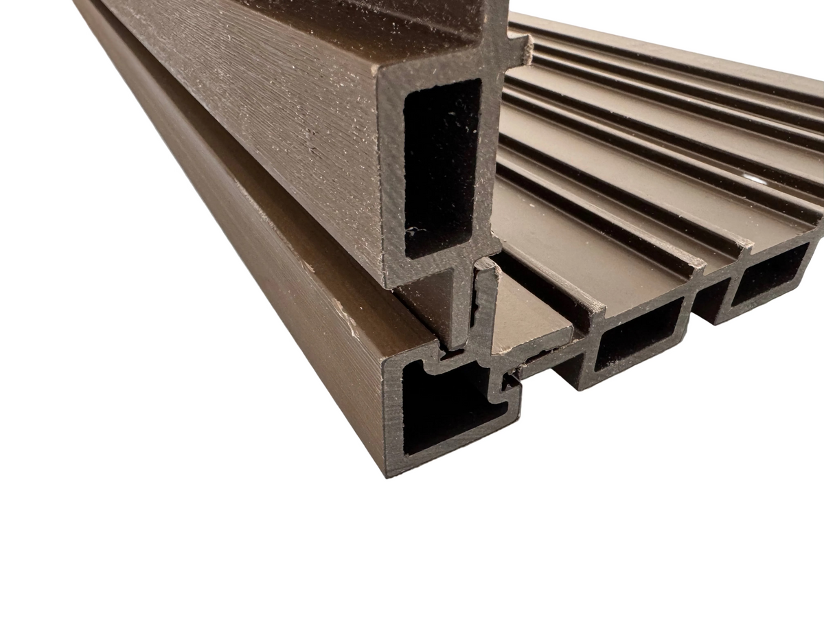 BUY External Corner for 219x26 mm Composite Cladding, 49x49 mm, 3000 mm, Walnut | GREEN FINGER IRELAND