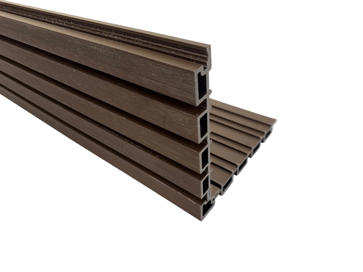 BUY External Corner for 219x26 mm Composite Cladding, 49x49 mm, 3000 mm, Walnut | GREEN FINGER IRELAND