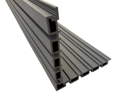 BUY External Corner for 219x26 mm Composite Cladding, 49x49 mm, 3000 mm, Light Grey | GREEN FINGER IRELAND