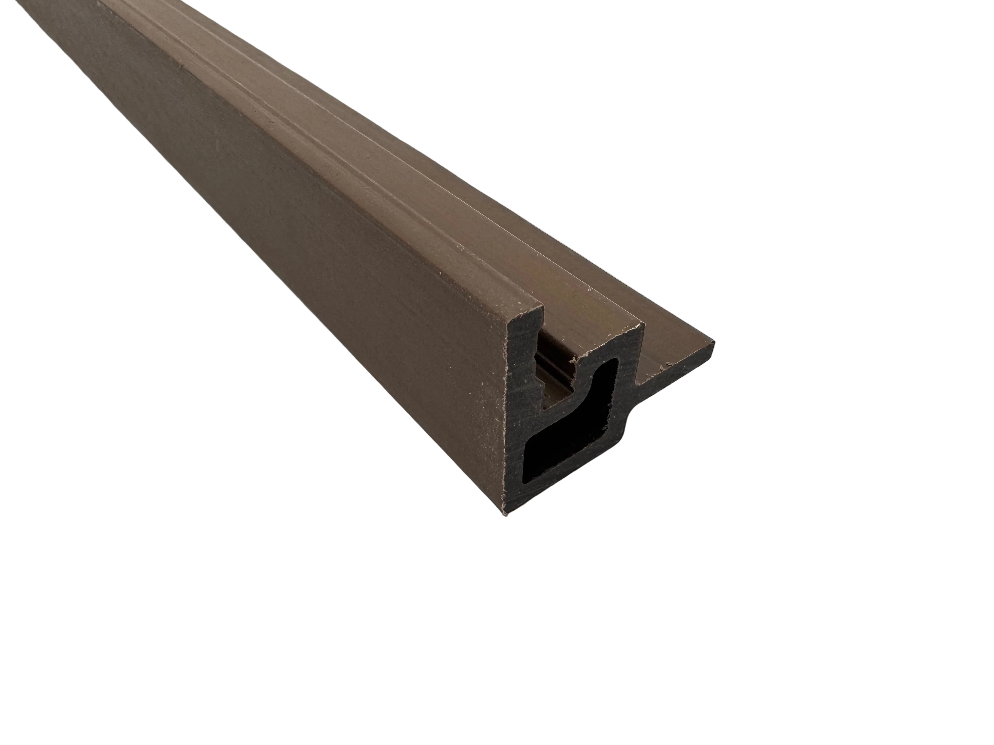 BUY Internal Corner for 219x26 mm Composite Cladding, 46x39 mm, 3000 mm, Walnut | GREEN FINGER IRELAND