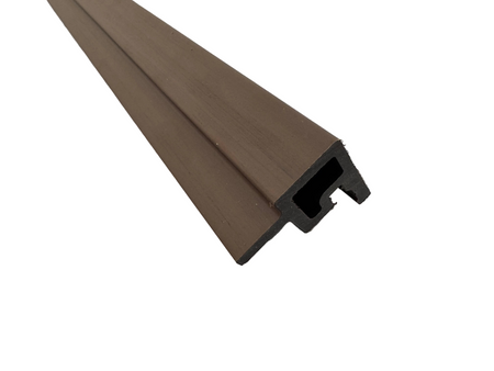 BUY Internal Corner for 219x26 mm Composite Cladding, 46x39 mm, 3000 mm, Walnut | GREEN FINGER IRELAND
