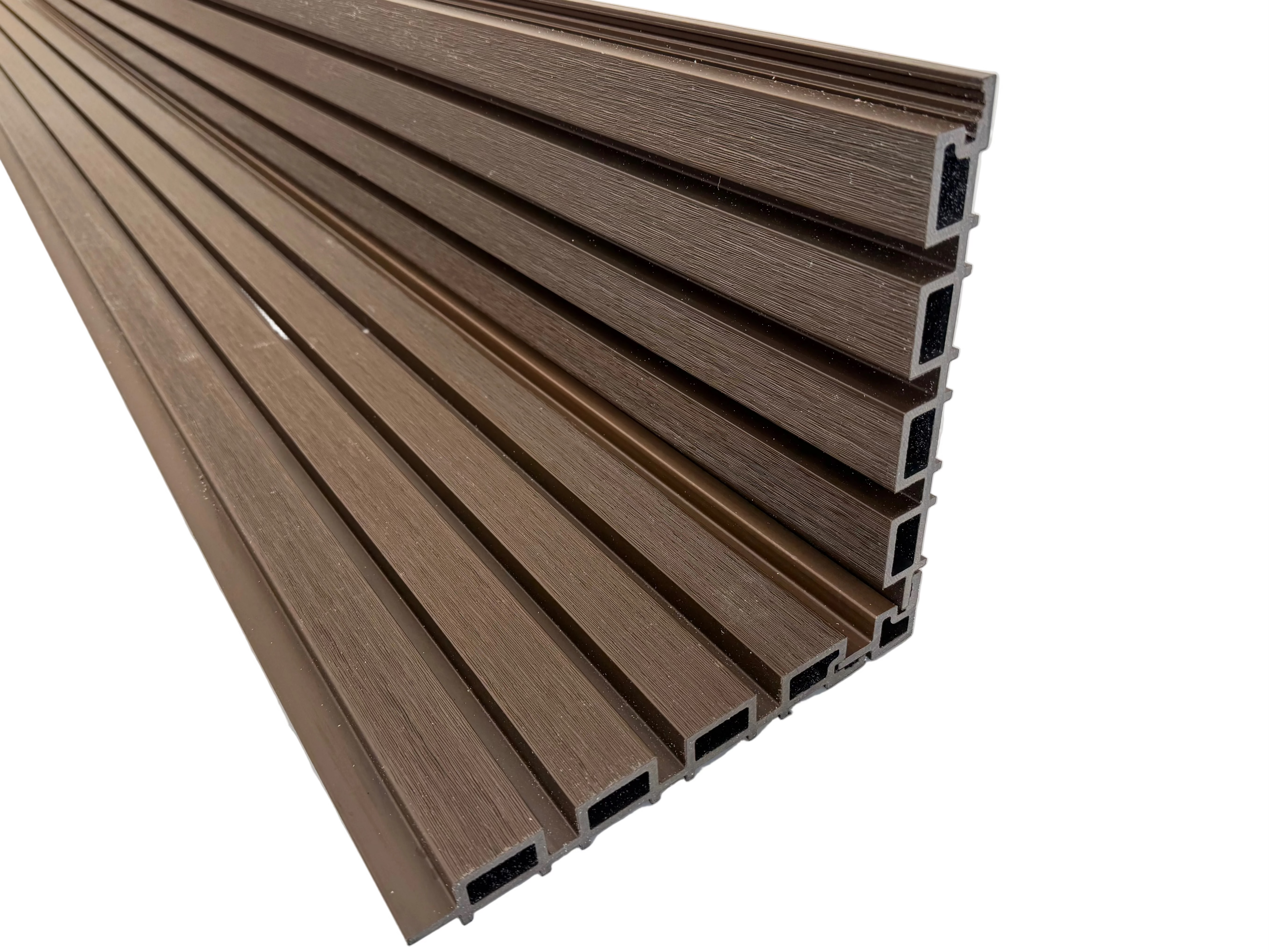 BUY Internal Corner for 219x26 mm Composite Cladding, 46x39 mm, 3000 mm, Walnut | GREEN FINGER IRELAND