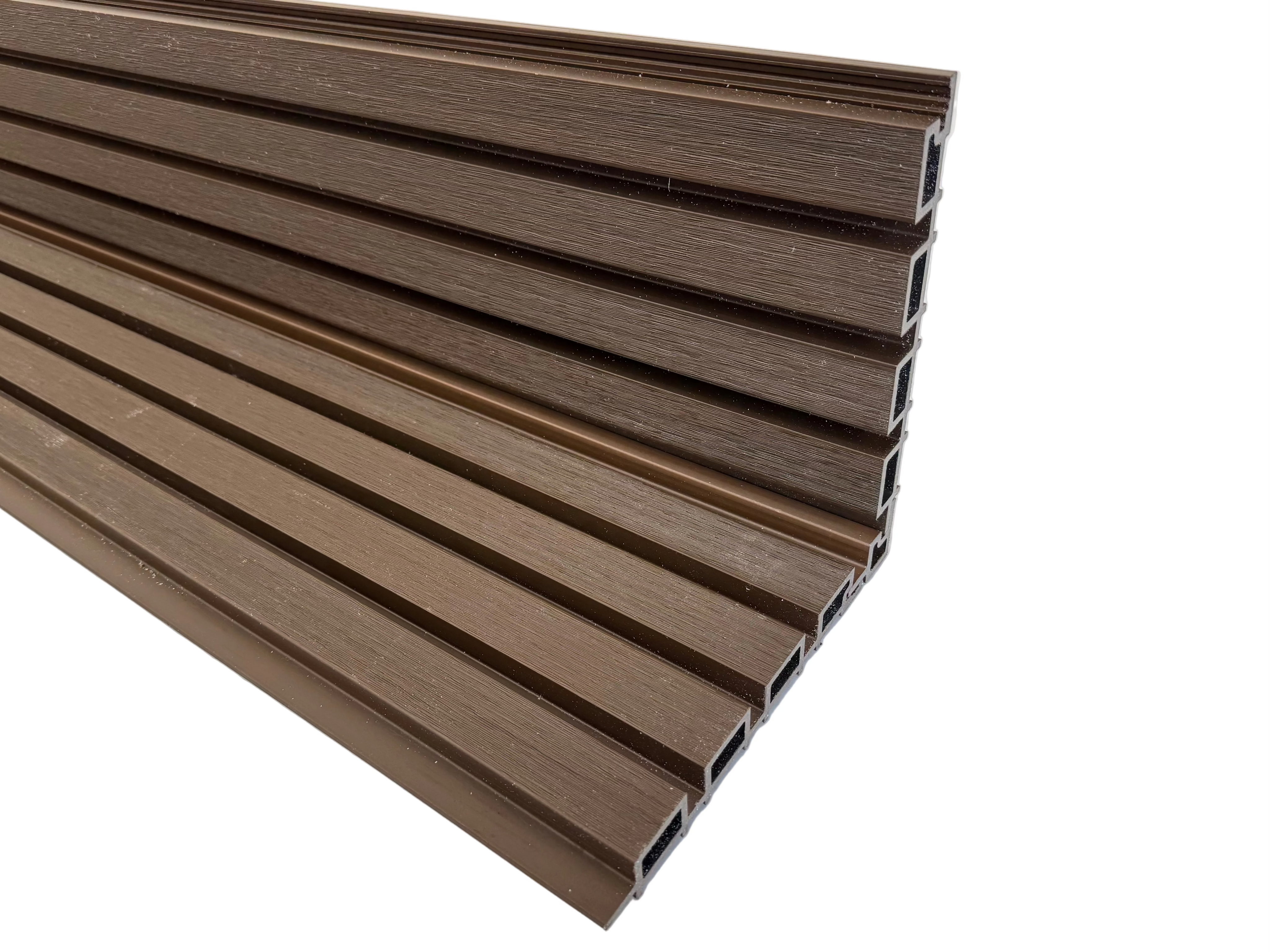 BUY Internal Corner for 219x26 mm Composite Cladding, 46x39 mm, 3000 mm, Walnut | GREEN FINGER IRELAND