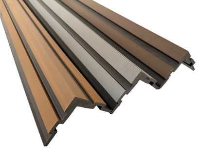 BUY External Corner for 176x13 mm Composite Cladding, 93.5x93.5 mm, 3000 mm, Walnut | GREEN FINGER IRELAND