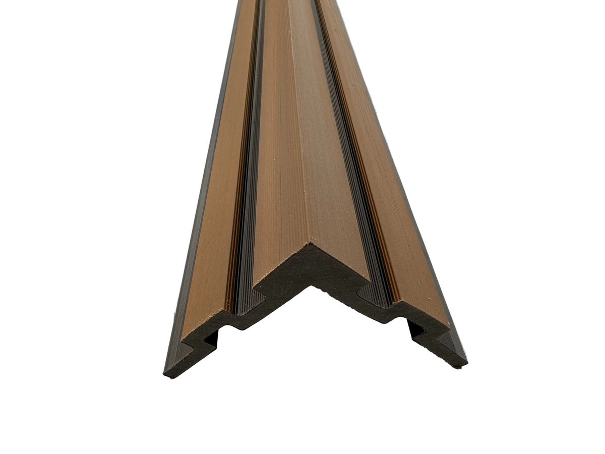 BUY External Corner for 176x13 mm Composite Cladding, 93.5x93.5 mm, 3000 mm, Golden Teak | GREEN FINGER IRELAND