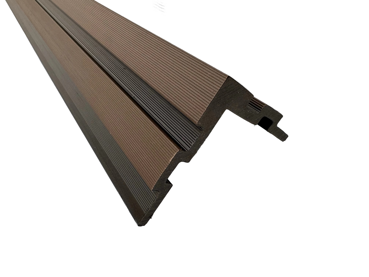 BUY External Corner for 176x13 mm Composite Cladding, 93.5x93.5 mm, 3000 mm, Walnut | GREEN FINGER IRELAND