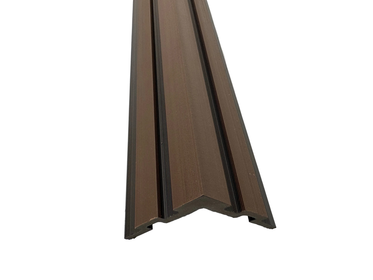 BUY External Corner for 176x13 mm Composite Cladding, 93.5x93.5 mm, 3000 mm, Walnut | GREEN FINGER IRELAND