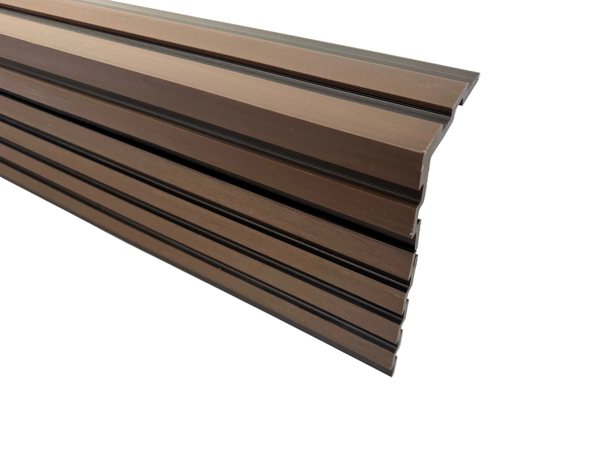 BUY External Corner for 176x13 mm Composite Cladding, 93.5x93.5 mm, 3000 mm, Walnut | GREEN FINGER IRELAND