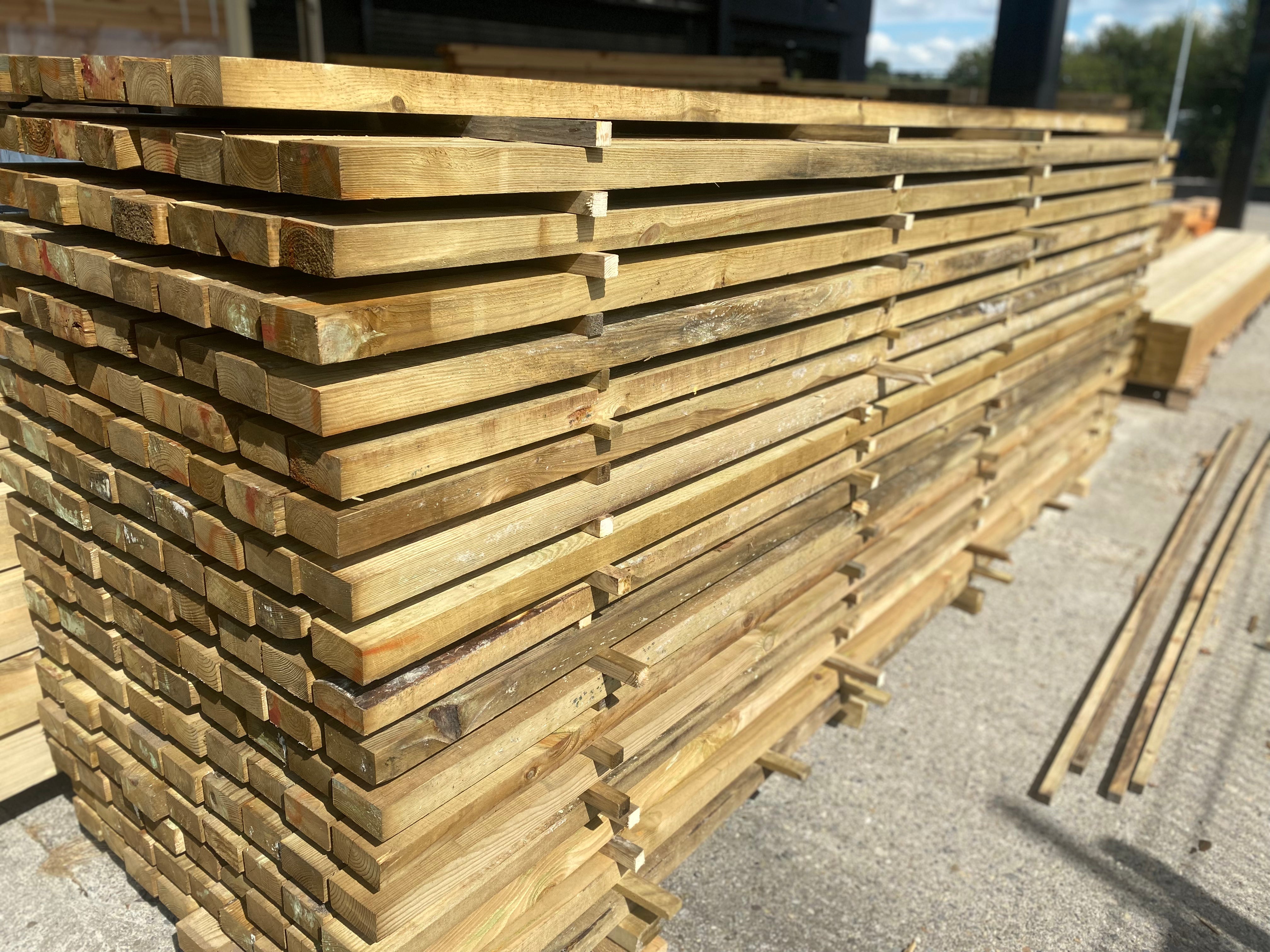 BUY 50x100 mm, 6 m Rough Treated Timber (2"x4", 19.7 ft) | GREEN FINGER IRELAND