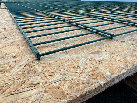 BUY 868 Twin Wire Mesh Panel For Fencing, 1230x2500 mm(4 ft), Powder Coated, ZN+RAL6005 | GREEN FINGER IRELAND