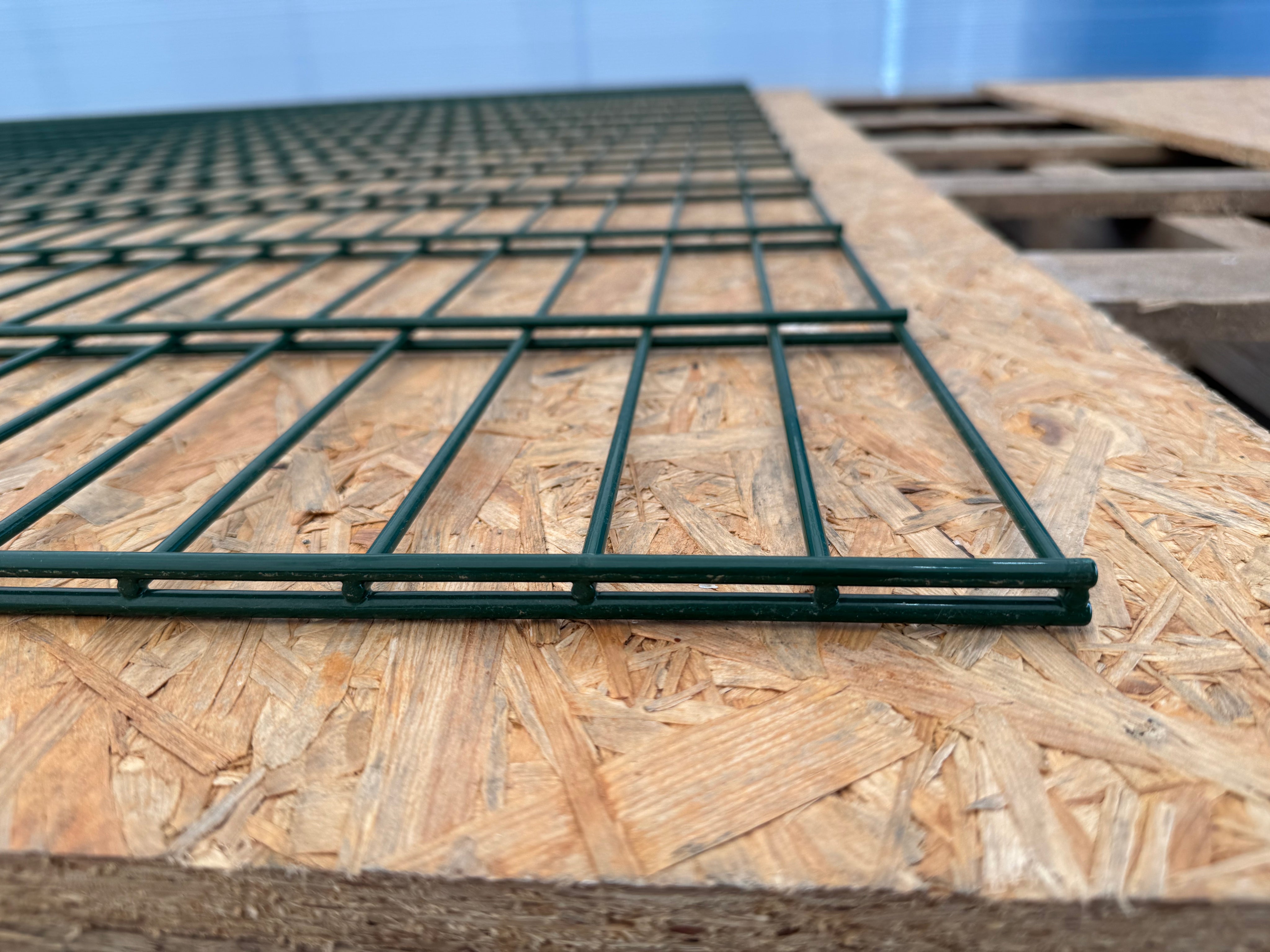 BUY 656 Twin Wire Mesh Panel For Fencing, 2030x2500 mm(7 ft), Powder Coated, ZN+RAL6005 | GREEN FINGER IRELAND