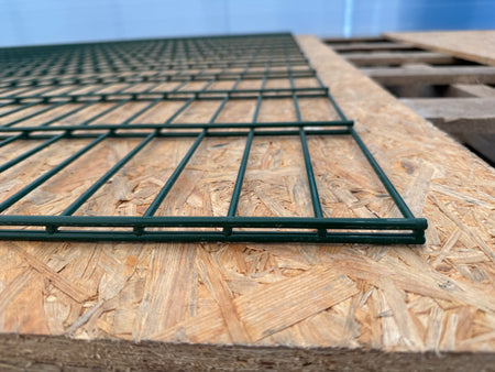 BUY 656 Twin Wire Mesh Panel For Fencing, 2030x2500 mm(7 ft), Powder Coated, ZN+RAL6005 | GREEN FINGER IRELAND