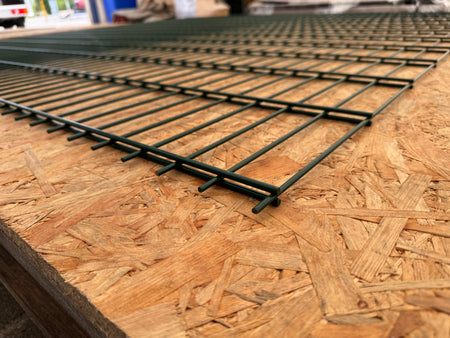 BUY 656 Twin Wire Mesh Panel For Fencing, 2030x2500 mm(7 ft), Powder Coated, ZN+RAL6005 | GREEN FINGER IRELAND