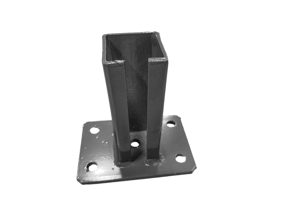 BUY Shoe For Mesh Panel Post, 60x60 mm, Anthracite Grey, ZN+RAL7016 | GREEN FINGER IRELAND