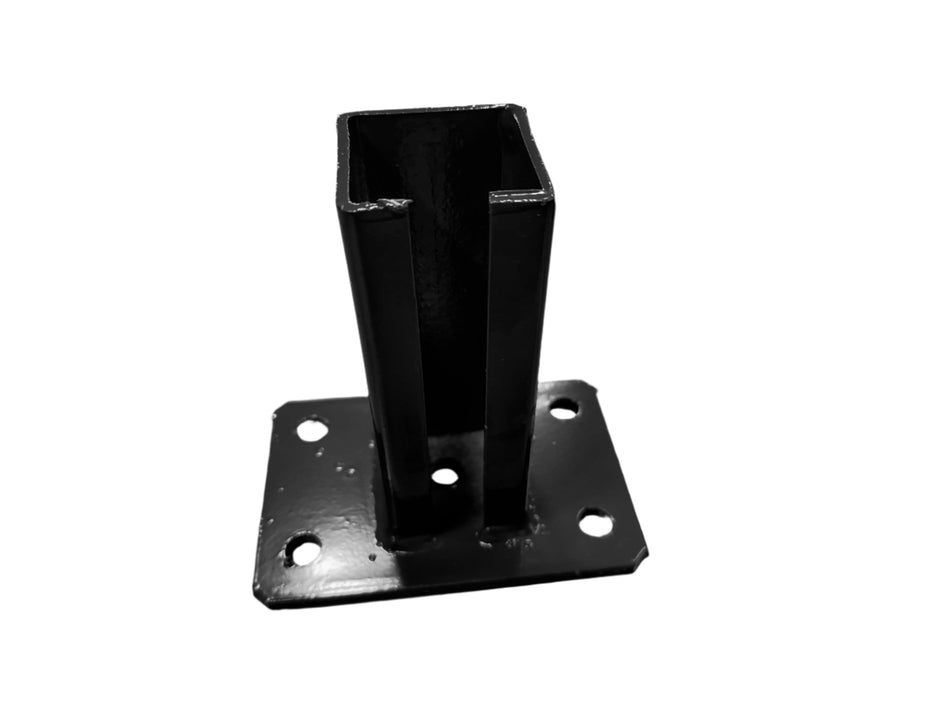 BUY Shoe For Mesh Panel Post, 60x60 mm, Black, ZN+RAL9005 | GREEN FINGER IRELAND