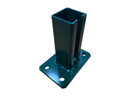 BUY Shoe For Mesh Panel Post, 60x60 mm, ZN+RAL6005 | GREEN FINGER IRELAND