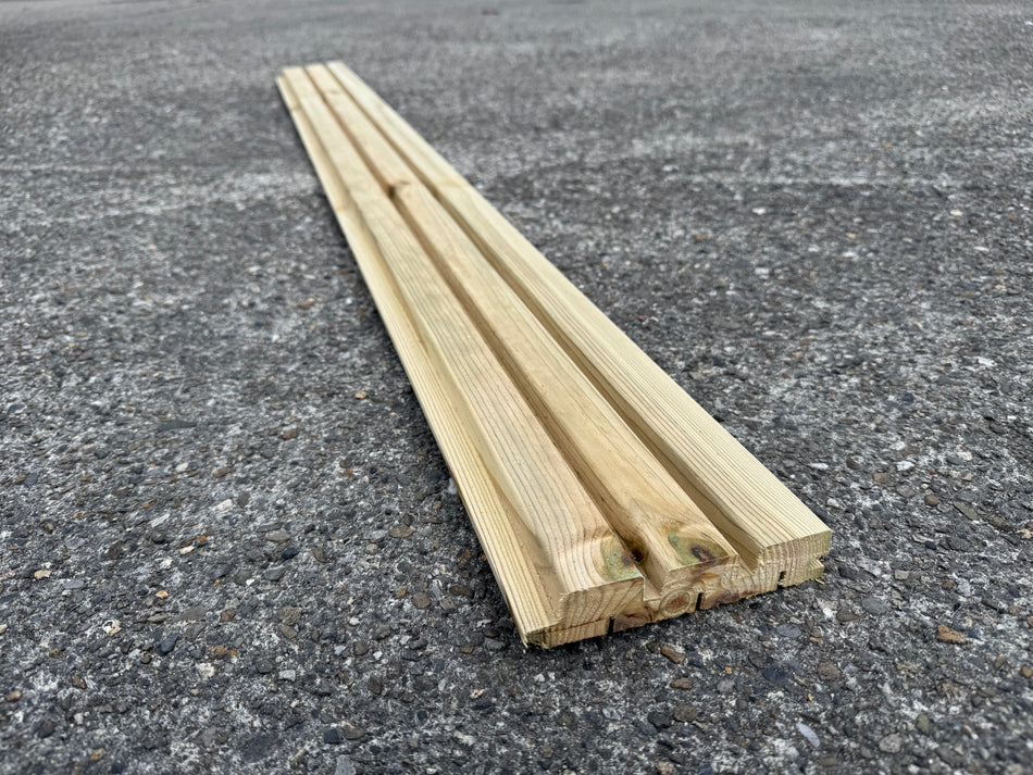 BUY Solid Wood Panel, Treated, 28x145 mm, 4.8 m | GREEN FINGER IRELAND