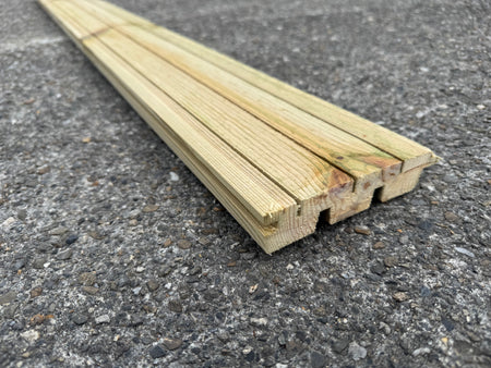 BUY Solid Wood Panel, Treated, 28x145 mm, 4.8 m | GREEN FINGER IRELAND