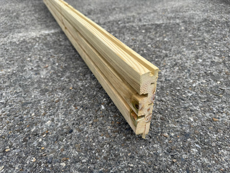 BUY Solid Wood Panel, Treated, 28x145 mm, 4.8 m | GREEN FINGER IRELAND