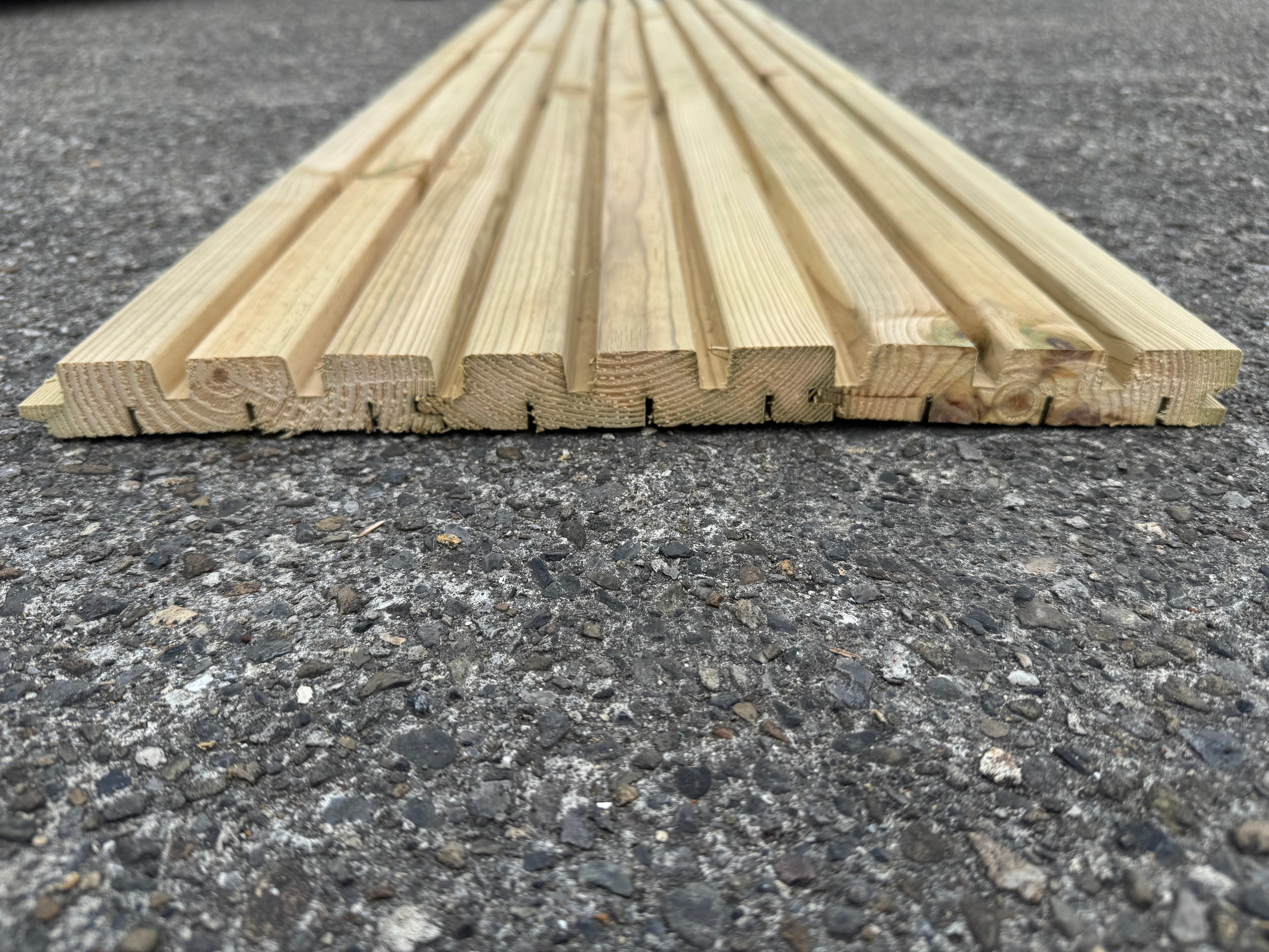 BUY Solid Wood Panel, Treated, 28x145 mm, 4.8 m | GREEN FINGER IRELAND