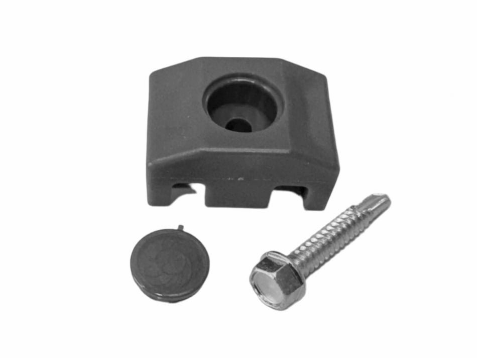 BUY Self Drilling Clip For Mesh Panel Post, Anthracite Grey, ZN+RAL7016 | GREEN FINGER IRELAND